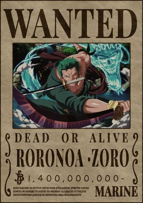 Zoro Wanted